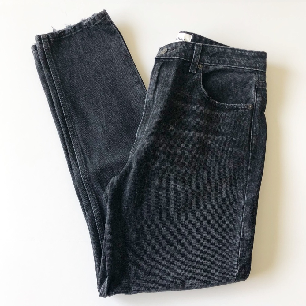NWOT Reformation Julia High Cigarette Black Jeans